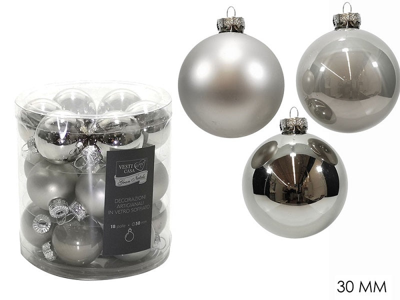 ΜΠΑΛΑ XMAS 18ΤΕΜ ΑΣΗΜΙ 3εκ