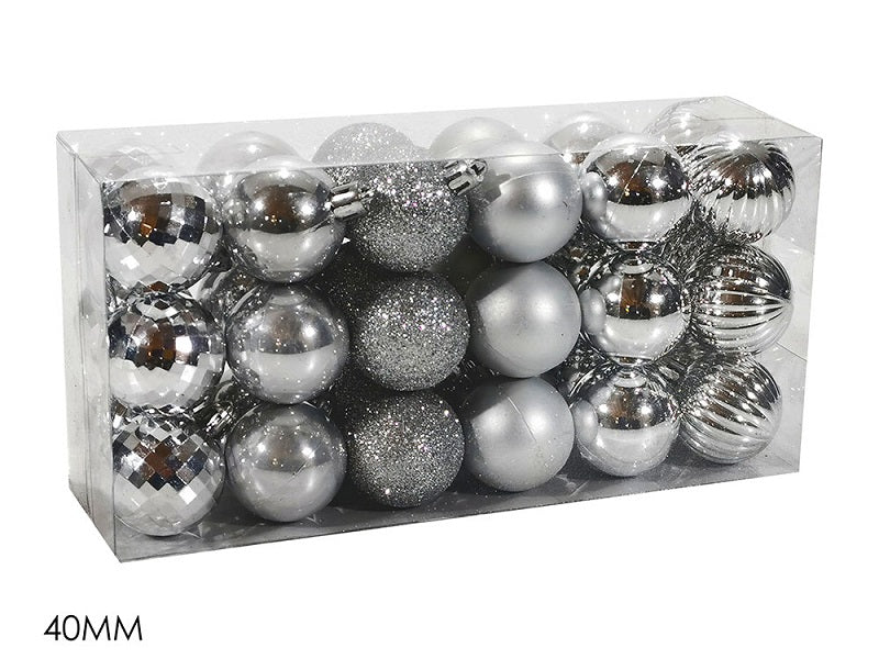 ΜΠΑΛΑ XMAS 36ΤΕΜ ΑΣΗΜΙ 4εκ