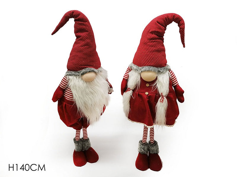 ΝΑΝΟΣ XMAS ΜΕ ΚΟΚΚΙΝΟ ΣΚΟΥΦΟ 140εκ