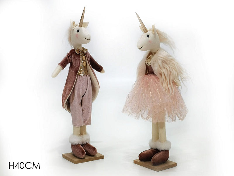 ΜΟΝΟΚΕΡΟΣ XMAS ΜΕ ΡΟΖ ΡΟΥΧΑ 40εκ