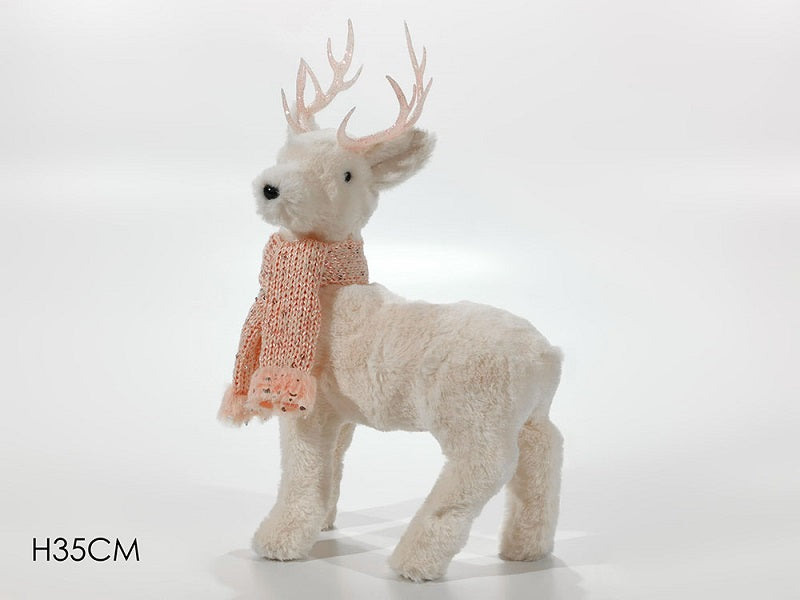 ΤΑΡΑΝΔΟΣ ΓΟΥΝΑ 35εκ ΜΕ ΡΟΖ ΚΑΣΚΟΛ ΚΑΙ GLITTER ΚΕΡΑΤΑ