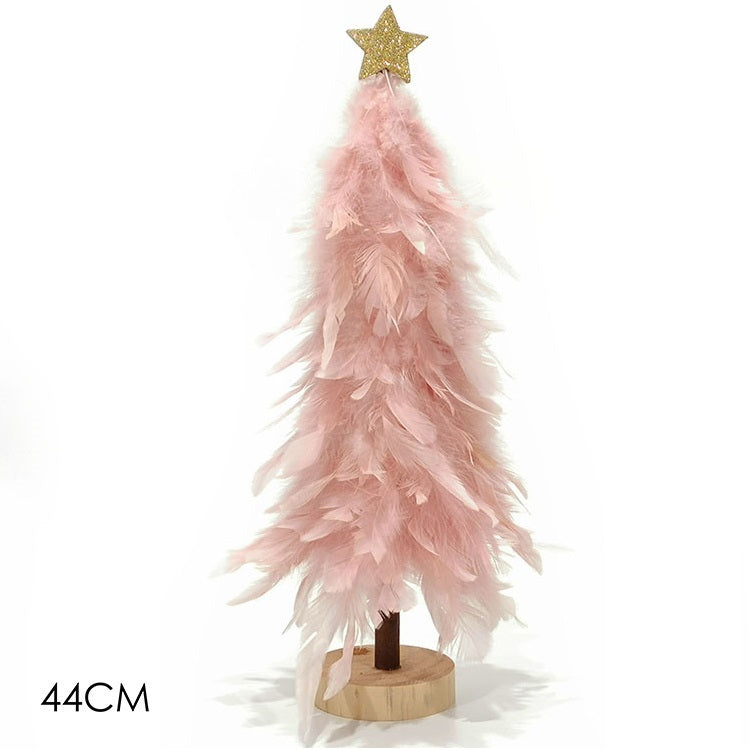 ΔΕΝΤΡΟ 44εκ ΜΕ ΡΟΖ ΠΟΥΠΟΥΛΑ ΚΑΙ ΧΡΥΣΗ GLITTER ΚΟΡΥΦΗ