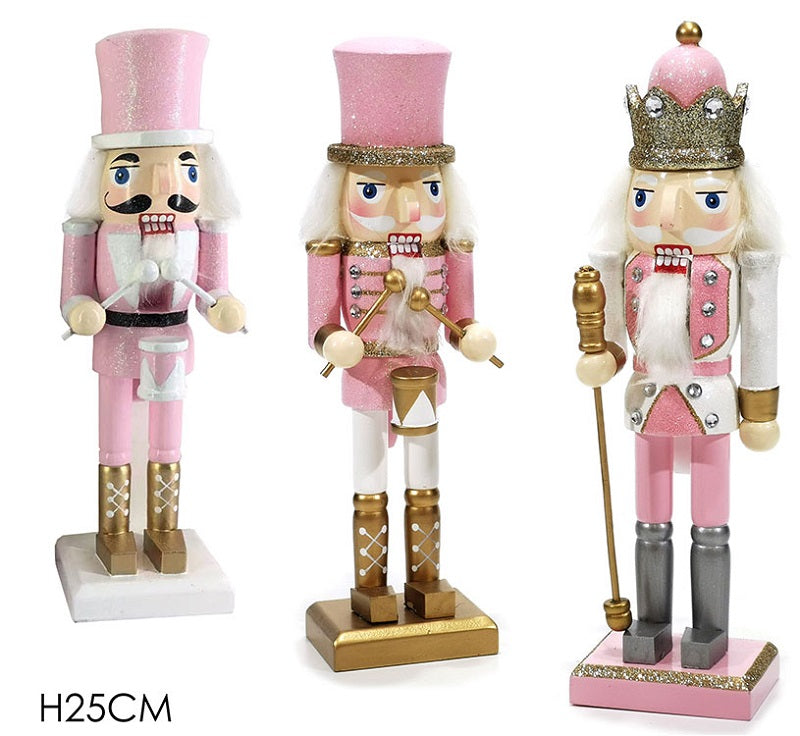 ΚΑΡΥΟΘΡΑΥΣΤΗΣ 25εκ ΜΕ ΡΟΖ GLITTER