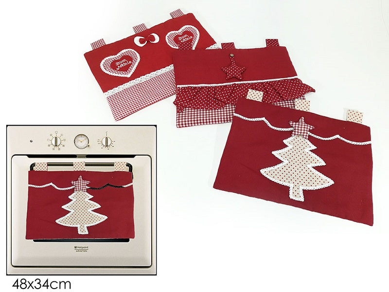 ΚΑΛΥΜΜΑ XMAS ΓΙΑ ΤΟΝ ΦΟΥΡΝΟ 48x34cm ΚΡΕΜΑΣΤΟ