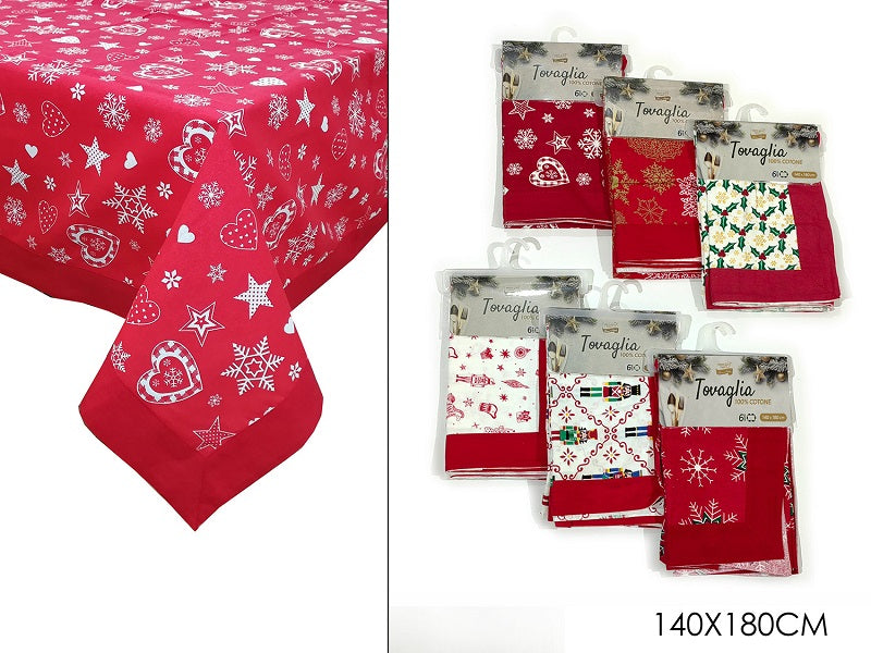 ΤΡΑΠΕΖΟΜΑΝΤΗΛΟ 140x180cm XMAS COTTON