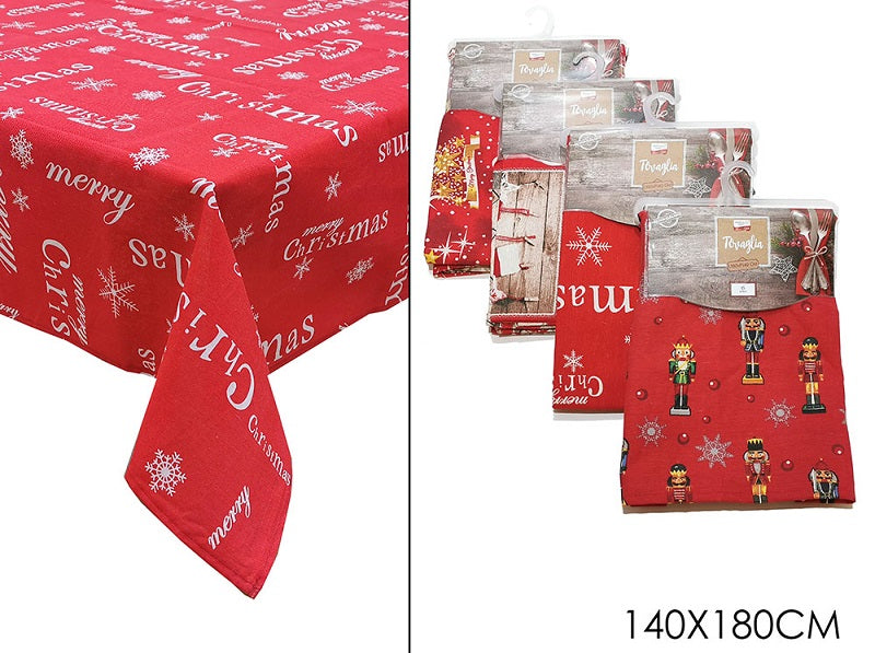 ΤΡΑΠΕΖΟΜΑΝΤΗΛΟ 140x180cm XMAS COTTON POLYESTER