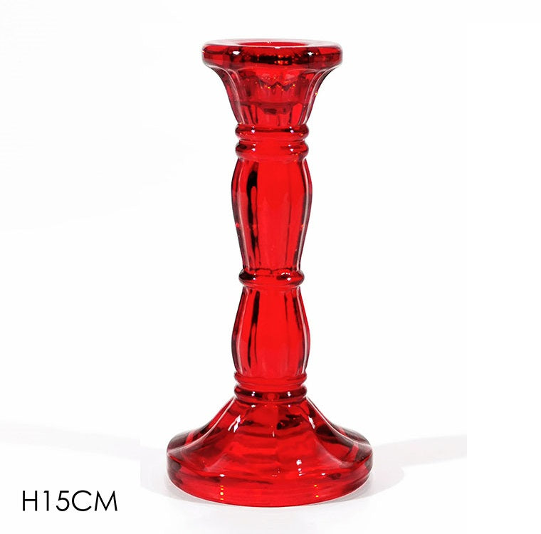 ΚΗΡΟΠΗΓΙΟ 15cm ΚΟΛΩΝΑΤΟ ΓΥΑΛΙΝΟ ΚΟΚΚΙΝΟ