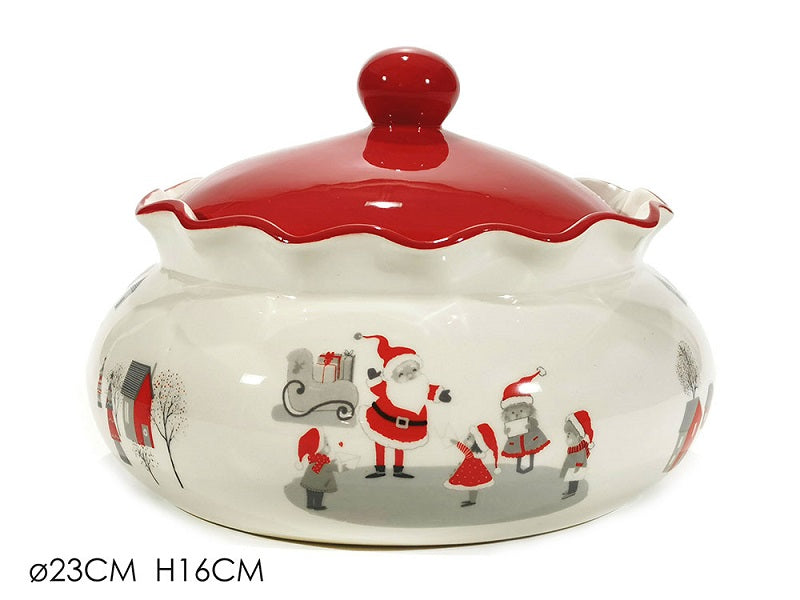 ΜΠΙΣΚΟΤΙΕΡΑ ΚΕΡΑΜΙΚΗ 16x23cm XMAS