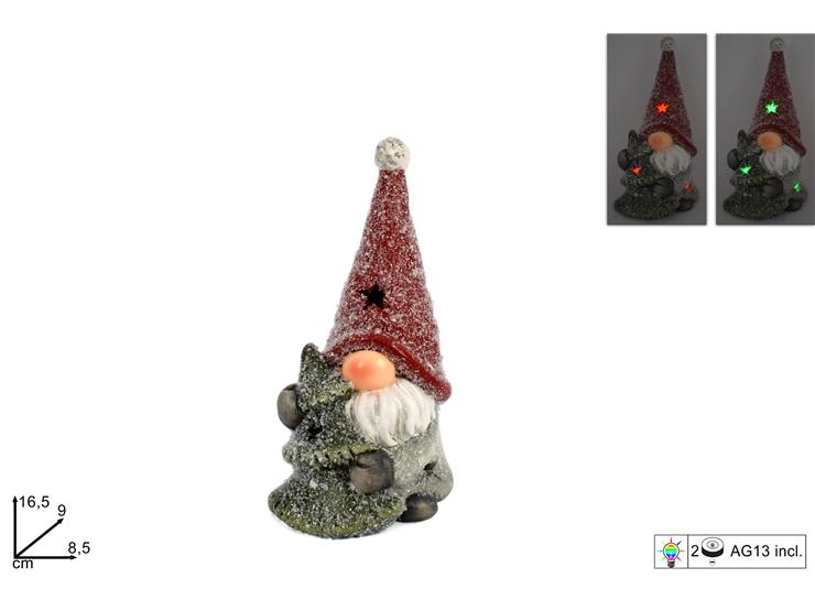 ΝΑΝΟΣ ΚΕΡΑΜΙΚΟΣ XMAS ΦΩΤΙΖΟΜΕΝΟΣ 16.5x9x8.5εκ