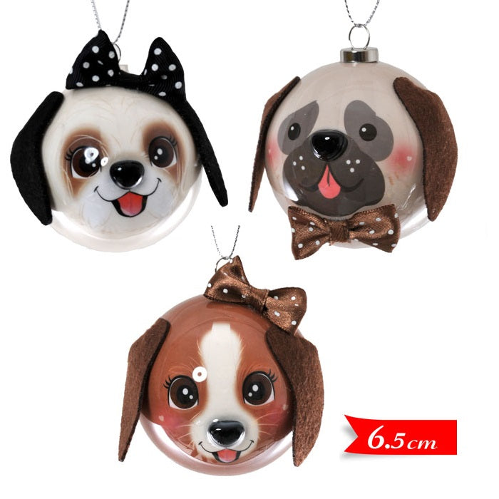 ΜΠΑΛΑ XMAS 6.5εκ ΣΚΥΛΑΚΙΑ