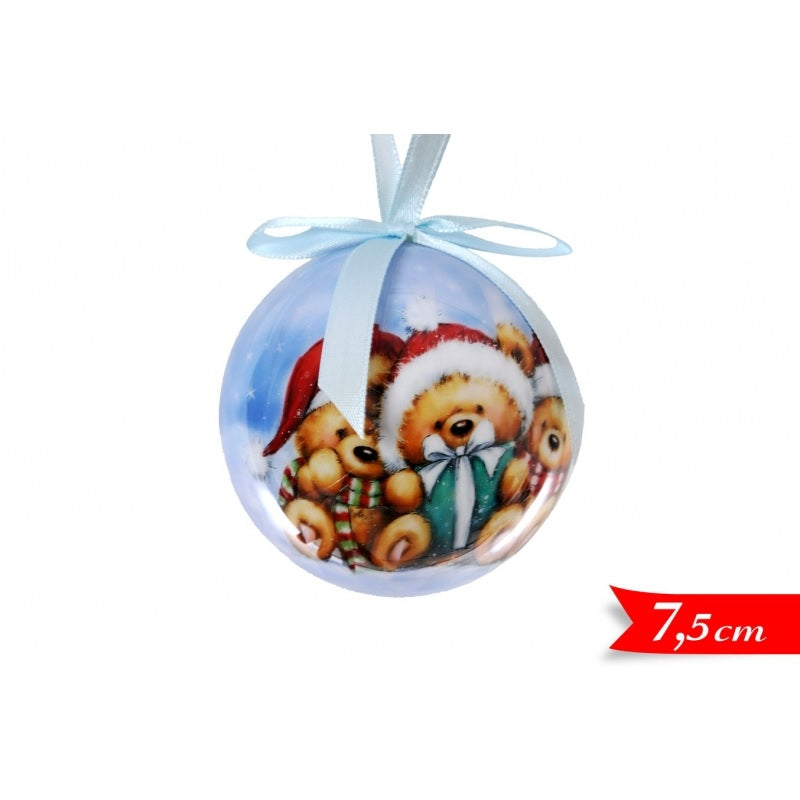 ΜΠΑΛΑ XMAS 7.5εκ ΑΡΚΟΥΔΑΚΙΑ