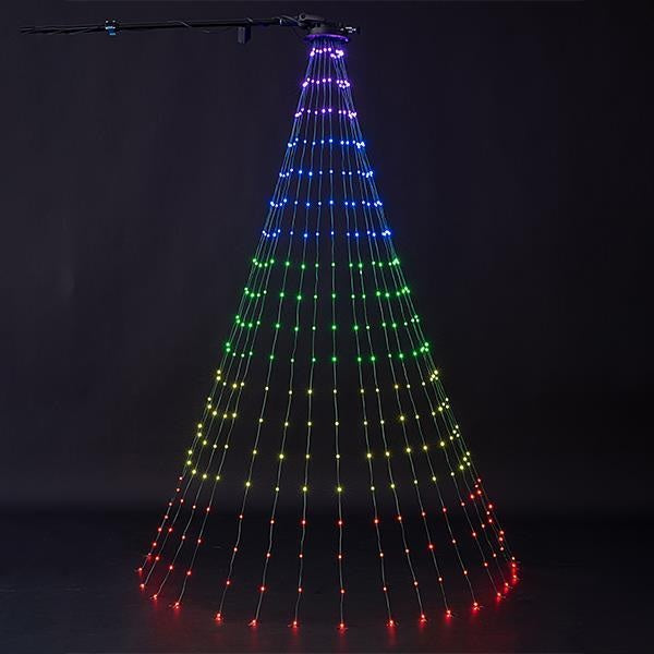 ΧΤΑΠΟΔΙ 180LED 10 ΓΡΑΜΜΕΣ ΠΡΑΣ.ΚΑΛ.ΧΡΩΜ.ΛΑΜΠ. ΜΕ ΤΗΛΕΚΟΝΤΡΟΛ & ΠΡΟΓΡΑΜΜΑ