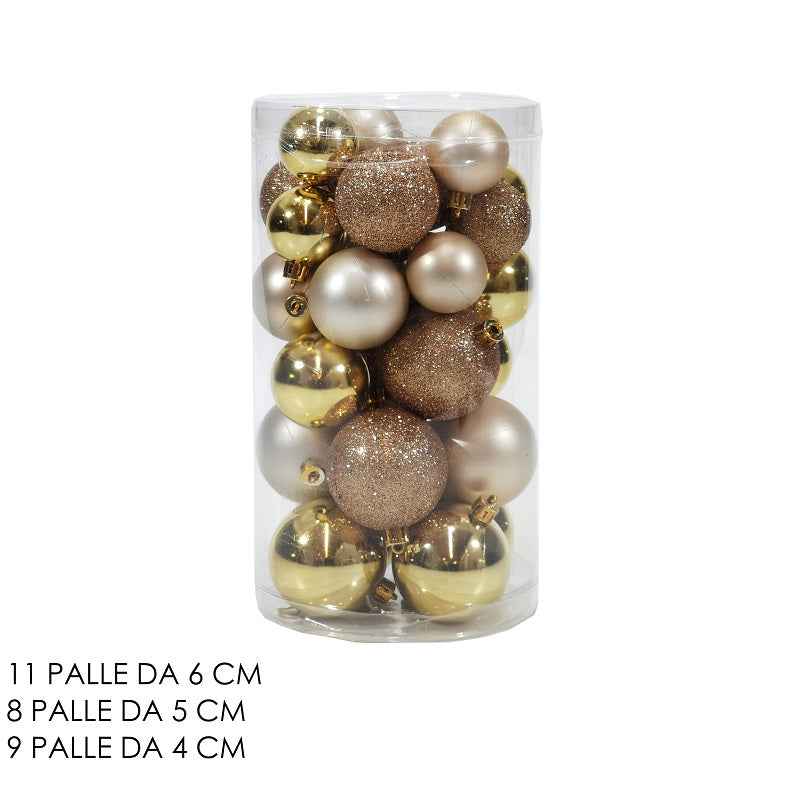 ΜΠΑΛΑ XMAS 28ΤΕΜ ΣΕΤ ΧΡΥΣΟ