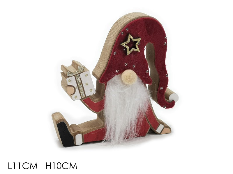 ΝΑΝΟΣ ΜΕ ΔΩΡΟ 11εκ XMAS ΞΥΛΙΝΟ ΔΙΑΚΟΣΜΗΤΙΚΟ