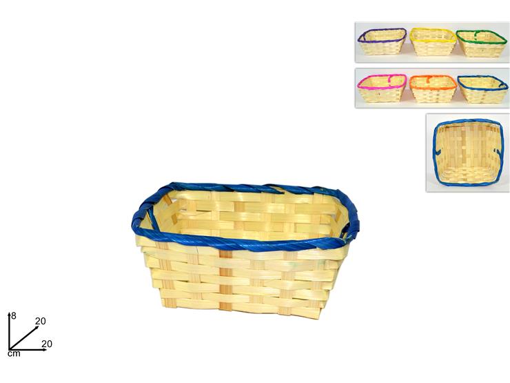 ΚΑΛΑΘΙ ΨΑΘΙΝΟ 20x20x8cm ΔΙΧΡΩΜΟ
