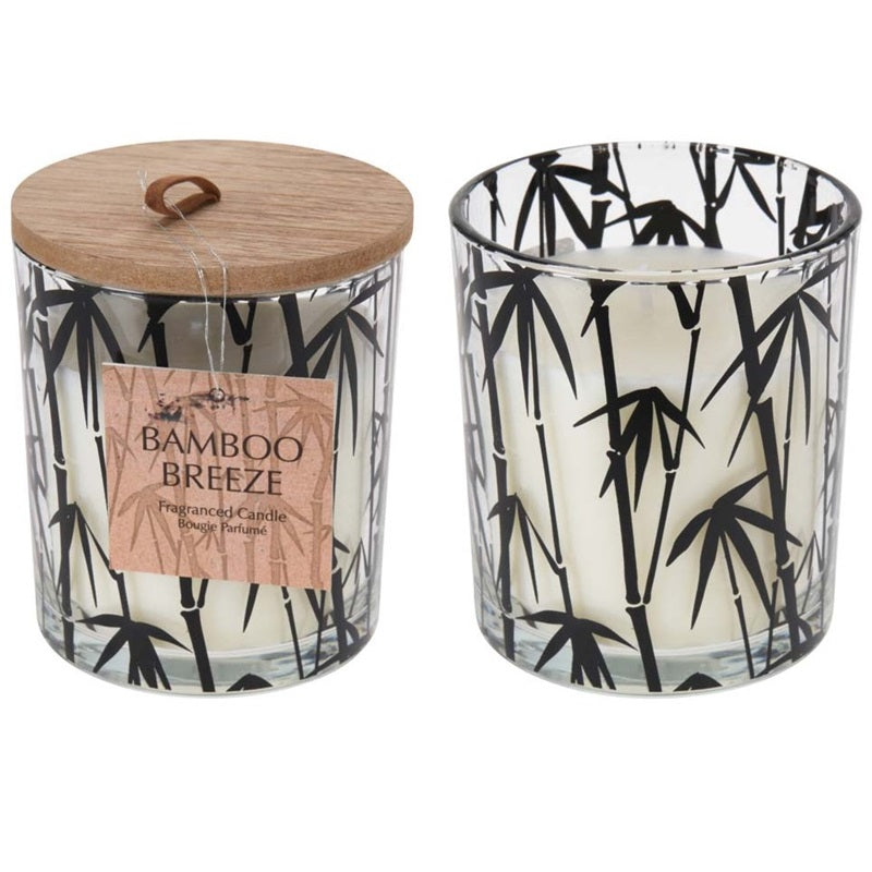 ΚΕΡΙ ΑΡΩΜΑΤΙΚΟ 9x10.5εκ BAMBOO BREEZE ΓΥΑΛΙΝΟ ΠΟΤΗΡΙ