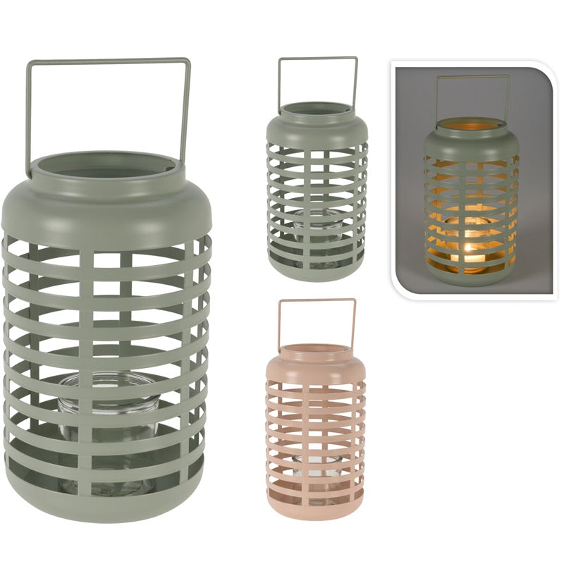 ΦΑΝΑΡΙ ΜΕΤΑΛΛΙΚΟ 15x25εκ ΜΟΝΟΧΡΩΜΟ HOME & STYLING