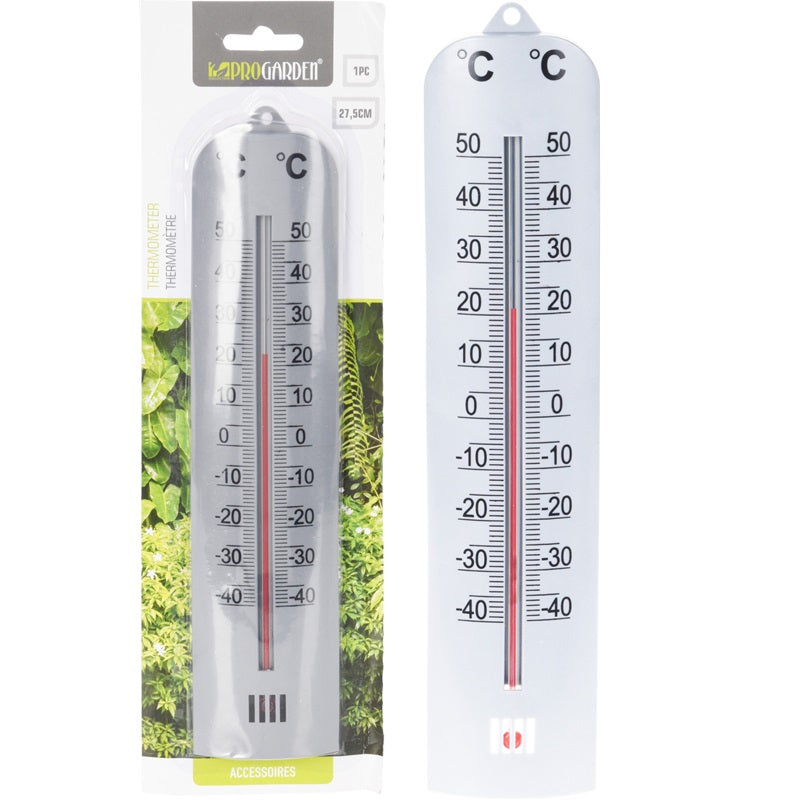 ΘΕΡΜΟΜΕΤΡΟ ΠΛΑΣΤΙΚΟ ΑΣΗΜΙ 275mm PRO GARDEN
