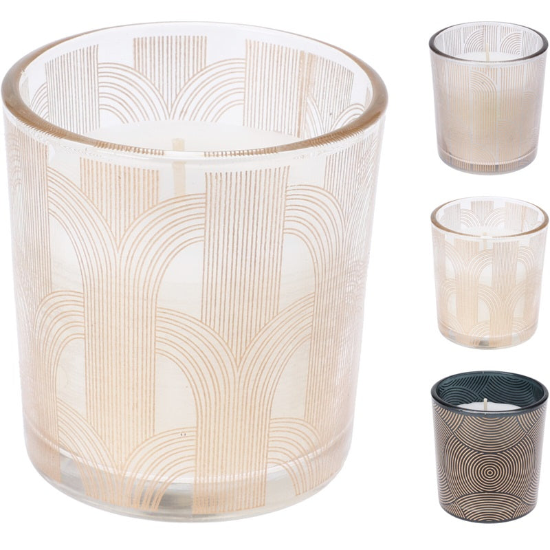 ΚΕΡΙ ΣΕΤ 3ΤΕΜ GOLD LINING ΓΥΑΛΙΝΟ ΠΟΤΗΡΙ 8x7cm