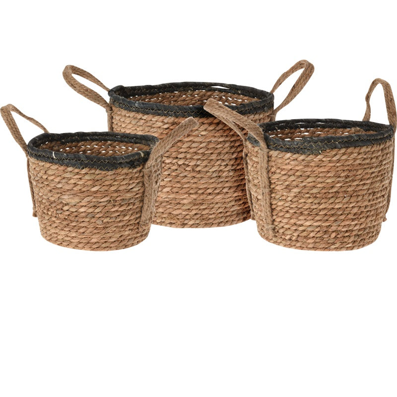 ΚΑΛΑΘΙ BAMBOO BLACK ΜΕ ΛΑΒΕΣ 27x19cm H&S COLLECTION