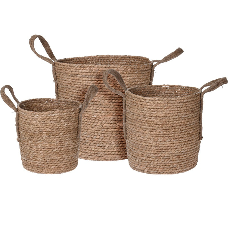 ΚΑΛΑΘΙ BAMBOO ΜΕ ΛΑΒΕΣ 28x28x28cm H&S COLLECTION