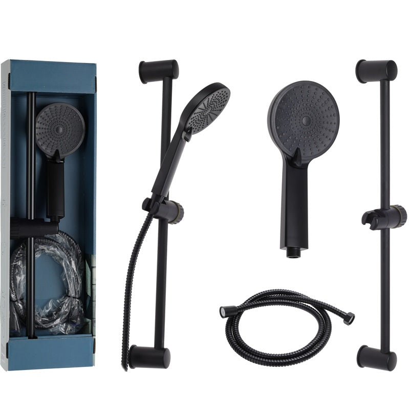 ΤΗΛΕΦΩΝΟ ΜΠΑΝΙΟΥ ΜΕ ΣΤΗΛΗ 110mm BLACK 60εκ & ΣΠΙΡΑΛ 1.5m