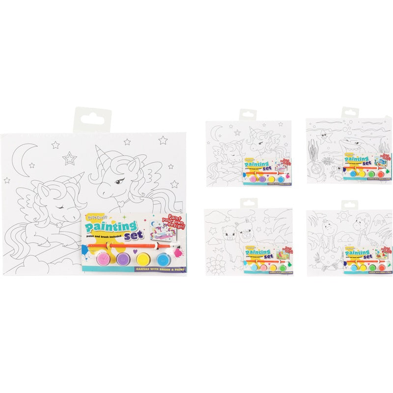 ΚΑΜΒΑΣ ΚΑΡΤΟΛΙΝΟ ΖΩΓΡΑΦΙΚΗΣ 20x25cm ΜΕ 4 ΑΚΡΥΛΙΚΑ ΧΡΩΜΑΤΑ