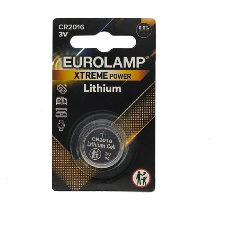ΜΠΑΤΑΡΙΑ ΛΙΘΙΟΥ CR2016 3V EUROLAMP