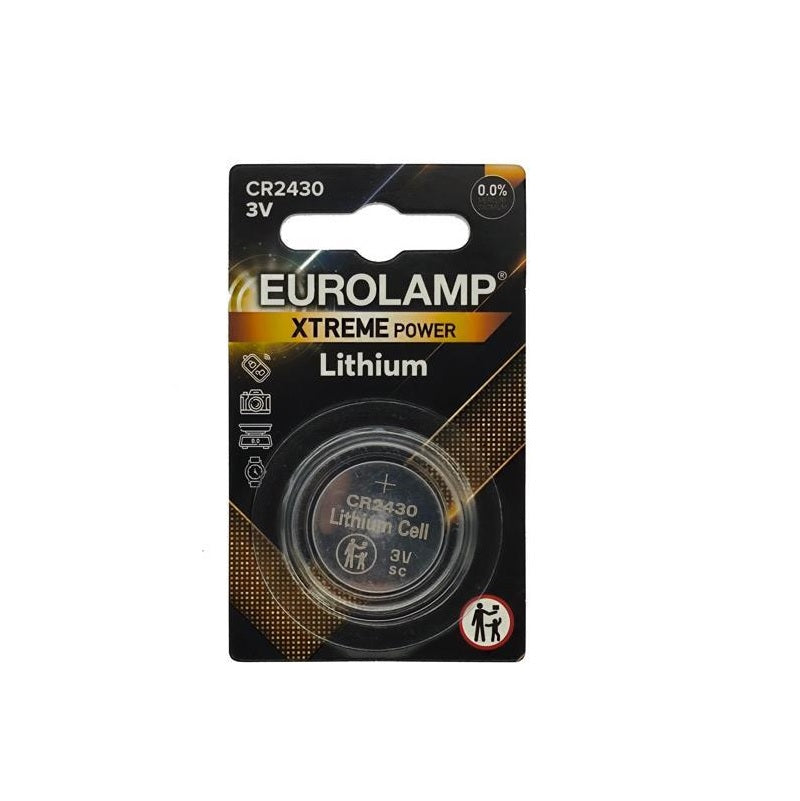 ΜΠΑΤΑΡΙΑ ΛΙΘΙΟΥ CR2430 3V EUROLAMP