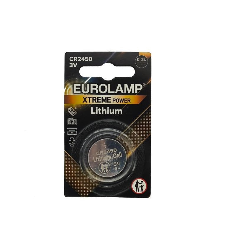 ΜΠΑΤΑΡΙΑ ΛΙΘΙΟΥ CR2450 3V EUROLAMP