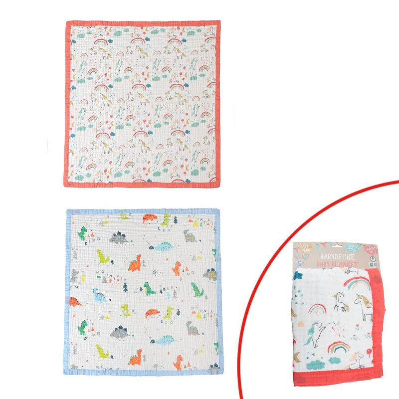 ΚΟΥΒΕΡΤΑ ΒΡΕΦΙΚΗ 110x110εκ COTTON BABY CLUB