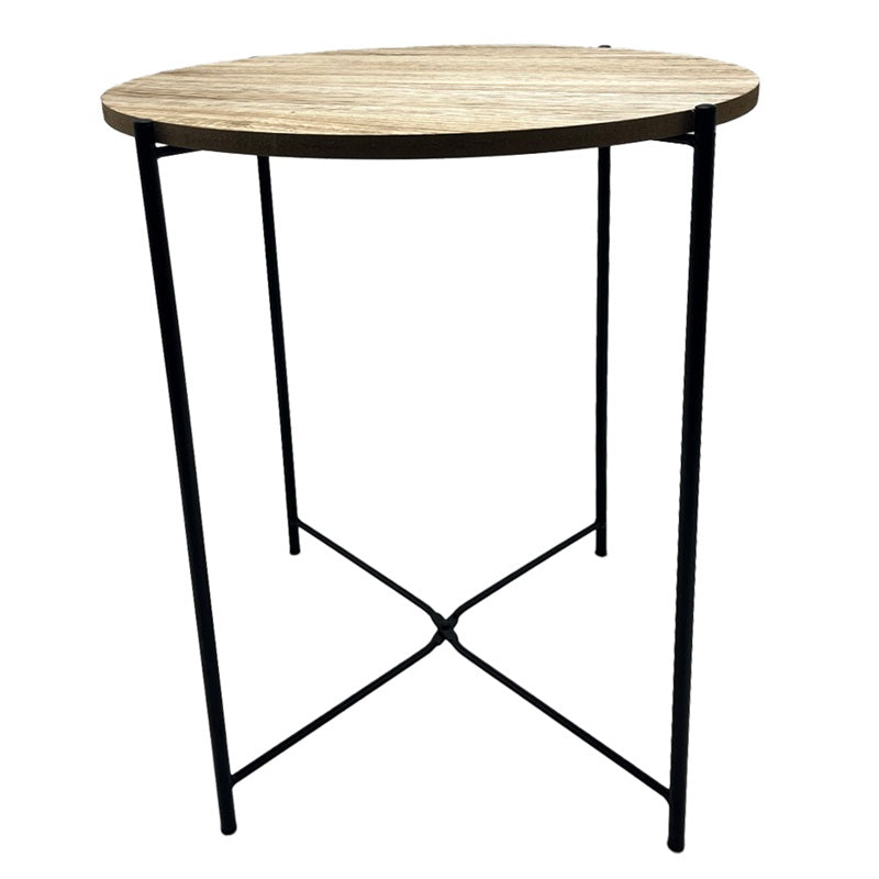 ΤΡΑΠΕΖΑΚΙ ΞΥΛΟ ΜΕΤΑΛΛΟ 43x51cm TNS