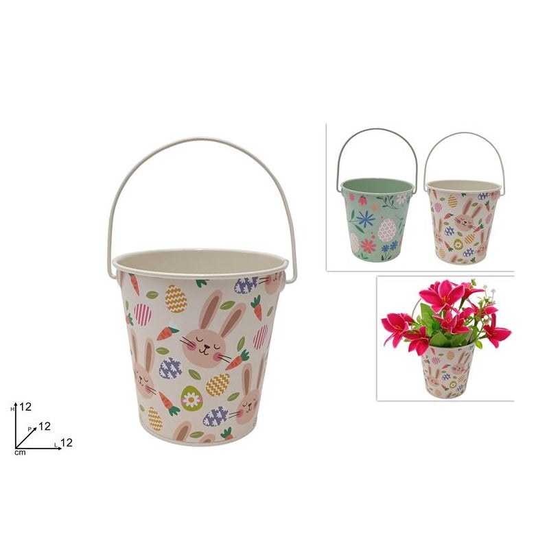 ΚΑΛΑΘΙ ΜΕΤΑΛΛΙΚΟ ΜΕ ΧΕΡΟΥΛΙ 12x12cm