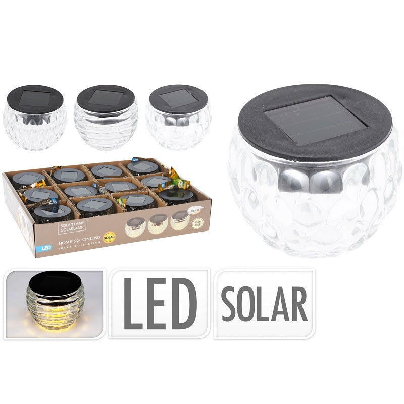 ΦΑΝΑΡΙ ΚΗΠΟΥ ΓΥΑΛΙΝΟ ΗΛΙΑΚΗΣ ΕΝΕΡΓΕΙΑΣ LED ΘΕΡΜΟ