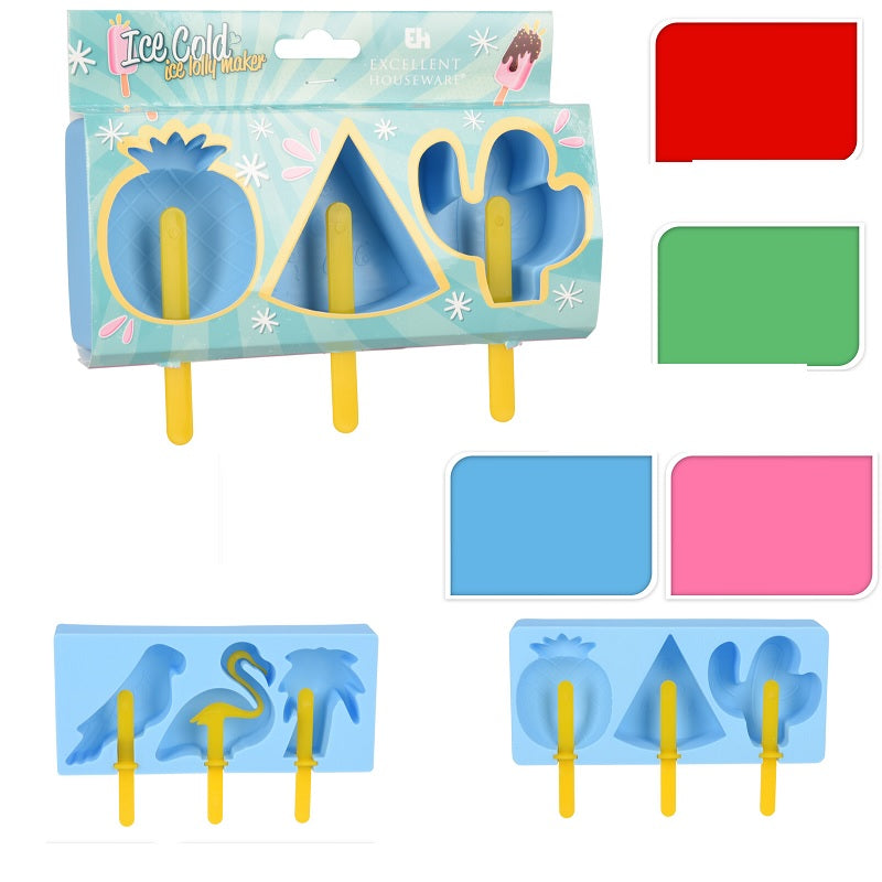 ΦΟΡΜΑ ΠΑΓΩΤΟΥ 3ΤΕΜ ICE LOLLY MAKER