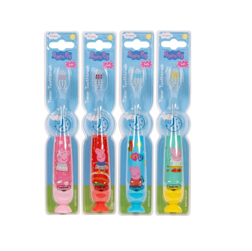 ΟΔΟΝΤΟΒΟΥΡΤΣΑ ΠΑΙΔΙΚΗ PEPPA PIG ΜΕ ΦΩΤΑΚΙ