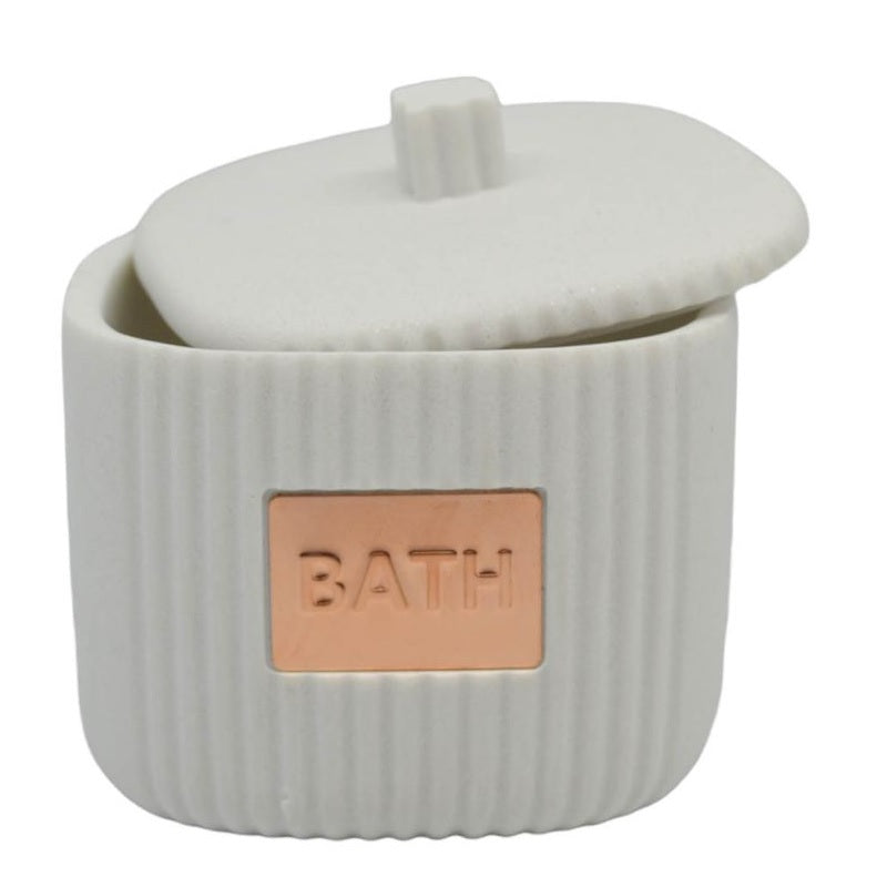 ΘΗΚΗ ΓΙΑ ΒΑΜΒΑΚΙ ΑΣΠΡΗ ΜΕ ROSE GOLD 9x9x8.6εκ ANKOR