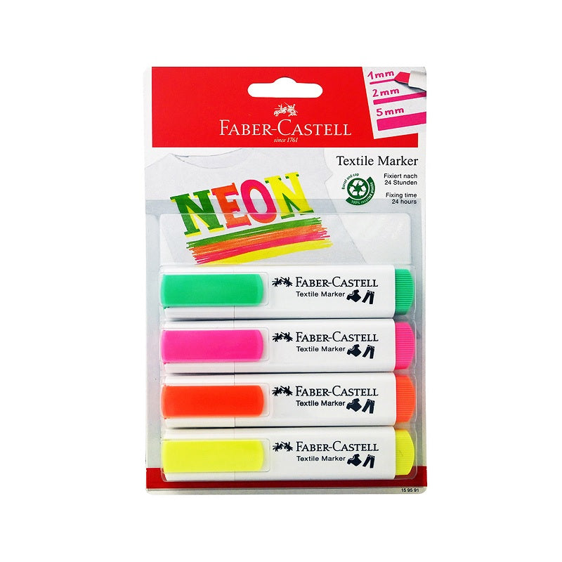 ΜΑΡΚΑΔΟΡΟΙ ΥΦΑΣΜΑΤΩΝ 5ΤΕΜ NEON FABER
