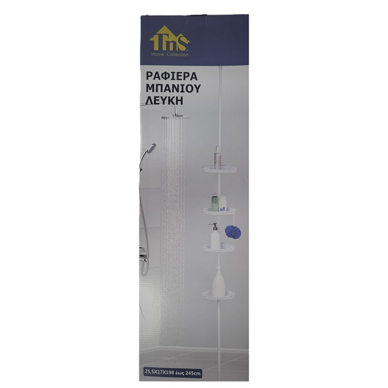 ΡΑΦΙΕΡΑ ΜΠΑΝΙΟΥ ΤΗΛΕΣΚΟΠΙΚΗ 25.5x17x198 ΕΩΣ 245εκ TNS