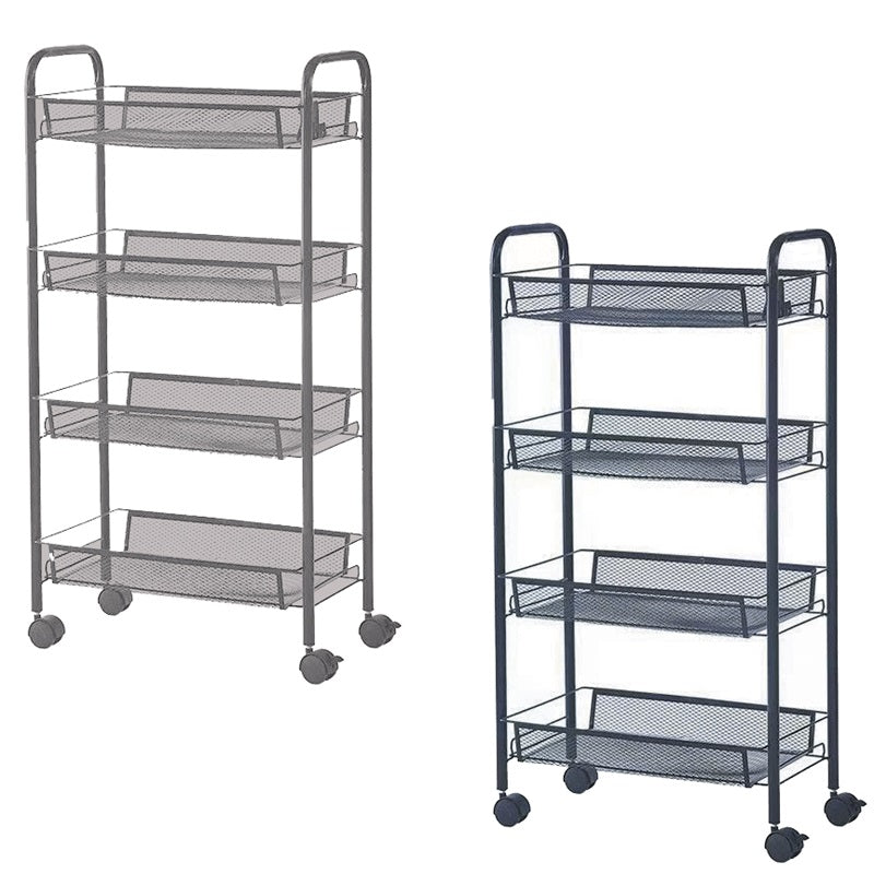 ΤΡΟΛΕΥ ΜΕΤΑΛΛΙΚΟ 55x42x160cm 4 ΘΕΣΕΩΝ ΜΕ ΡΟΔΑΚΙΑ TNS