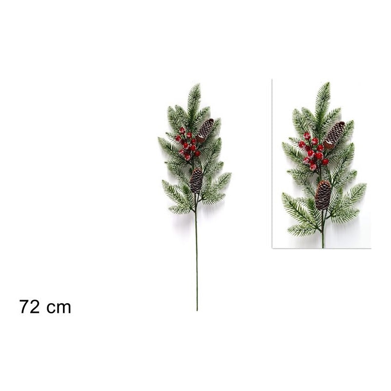 ΚΛΑΔΙ ΜΕ ΓΚΙ ΚΑΙ ΚΟΥΚΟΥΝΑΡΙ 72cm XMAS