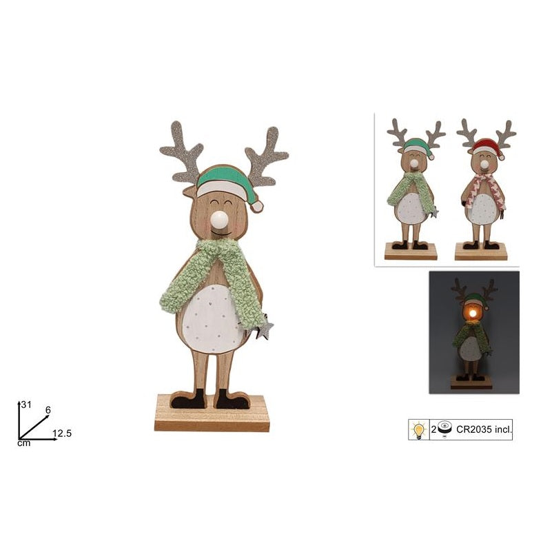 ΤΑΡΑΝΔΟΣ ΞΥΛΙΝΟΣ ΜΕ ΦΩΤΕΙΝΗ ΜΥΤΗ 31εκ