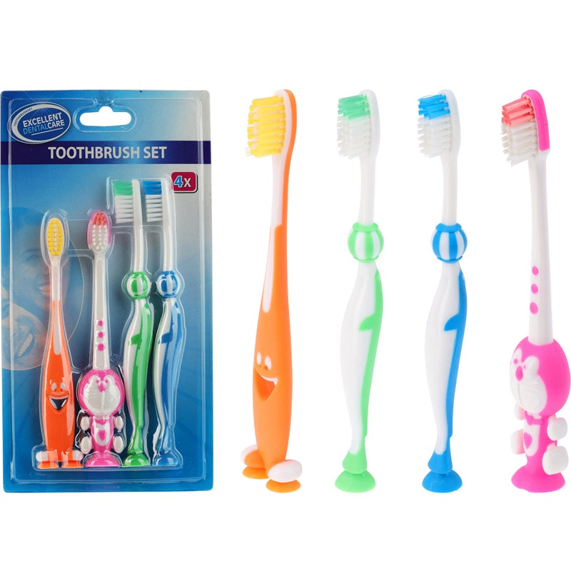 ΟΔΟΝΤΟΒΟΥΡΤΣΑ ΠΑΙΔΙΚΗ ΣΕΤ 4ΤΕΜ