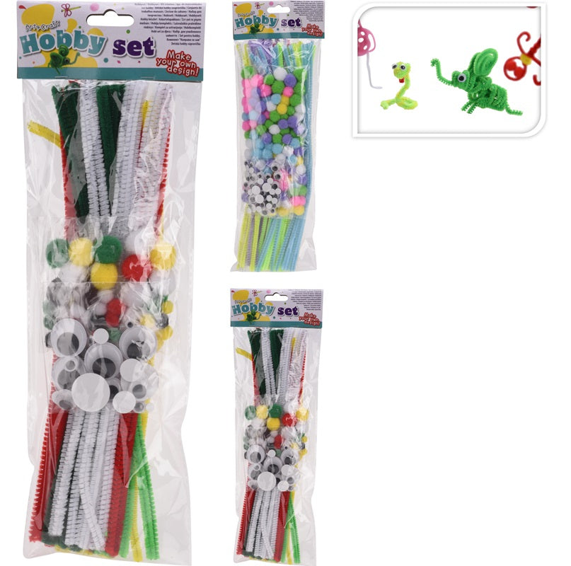 ΣΕΤ ΧΕΙΡΟΤΕΧΝΙΑΣ ΜΕ ΜΑΤΑΚΙΑ ΠΟΜ-ΠΟΜ & ΣΥΡΜΑΤΑ ΠΙΠΑΣ