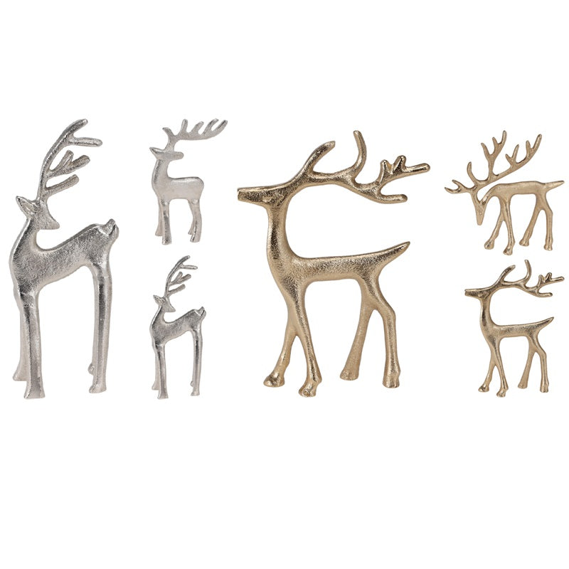 ΤΑΡΑΝΔΟΣ XMAS H:16cm ΧΡΥΣΟ ΑΣΗΜΙ H&S