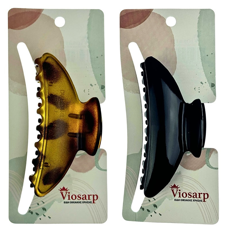 ΚΛΑΜΕΡ ΜΑΛΛΙΩΝ ΜΑΥΡΟ ΚΑΦΕ 9.5cm VIOSARP