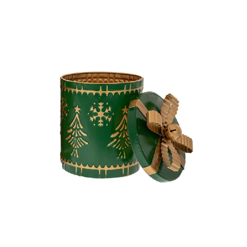 ΜΠΙΣΚΟΤΙΕΡΑ ΜΕΤΑΛΛΙΚΗ ΔΩΡΟ 16x21cm XMAS