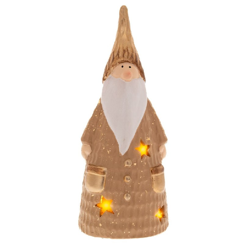 ΝΑΝΟΣ ΧΡΥΣΟΣ ΚΕΡΑΜΙΚΟΣ 9x8x21cm ΜΕ ΦΩΣ