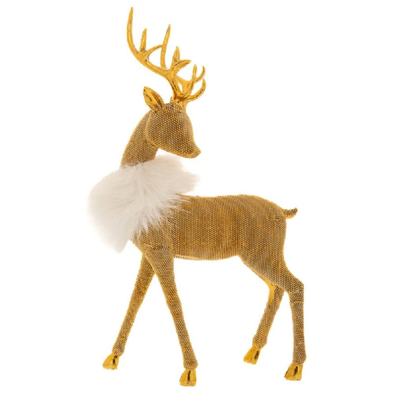 ΕΛΑΦΙ ΧΡΥΣΟ ΜΕ ΓΟΥΝΑ 20x8x34cm ΠΟΛΥΡΕΖΙΝ