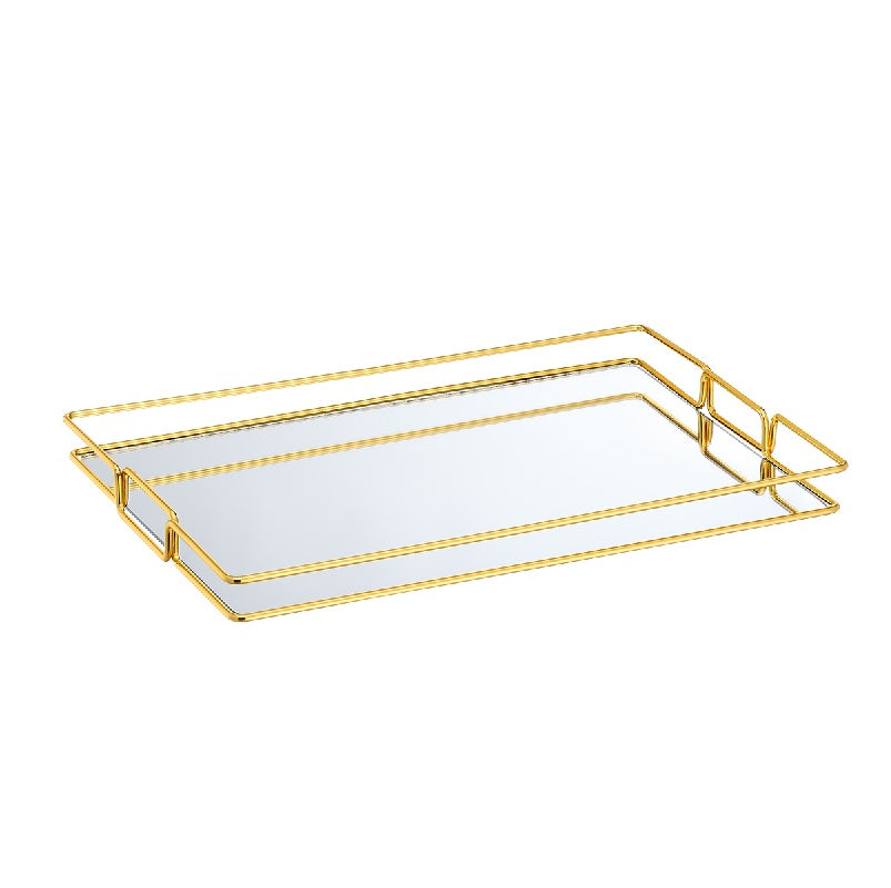 ΔΙΣΚΟΣ ΧΡΥΣΟΣ ΜΕΤΑΛΛΙΚΟΣ 41x28cm ΜΕ ΚΑΘΡΕΠΤΗ